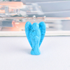 1.5 Inch Natural Turquoise Stone Small Carved Crystal Angel Figurine