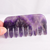 Natural Amethyst Body Guasha Comb Massager Health Care Tool