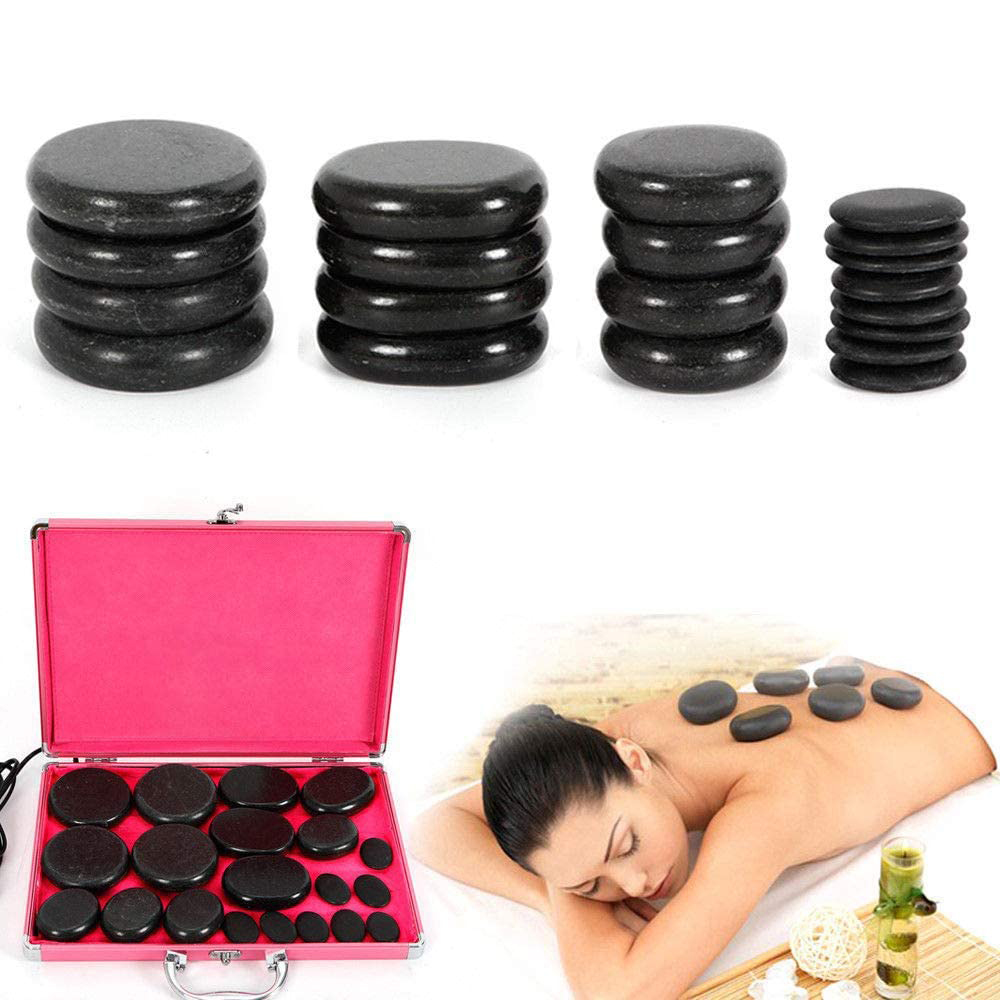 Hot Selling Bian Stone Spa Massage Stone 100% Natural Healing Rock Hot and Cold SPA Heater Massage Heating Box 